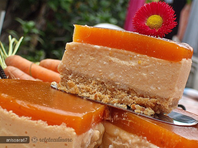 Prajitura cu Nectar de Morcovi si Branza Dulce