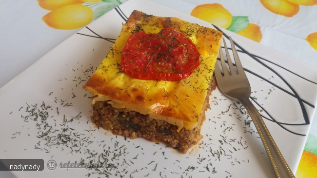 Musaca de Cartofi si Vinete cu Carne
