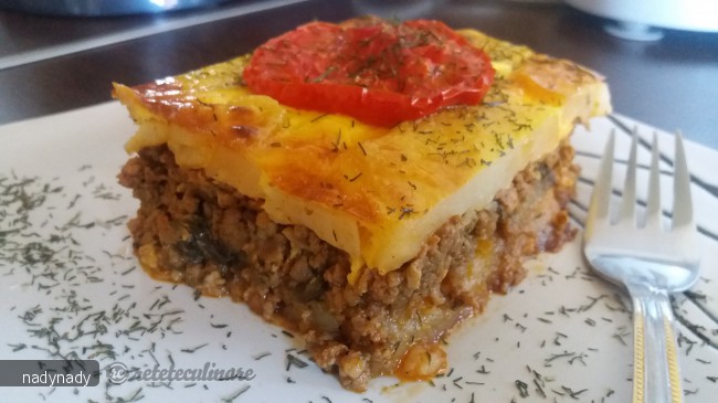 Musaca de Cartofi si Vinete cu Carne