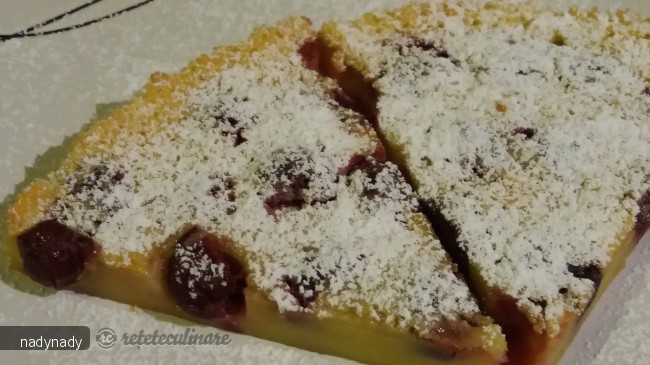 Clafoutis cu visine si coniac