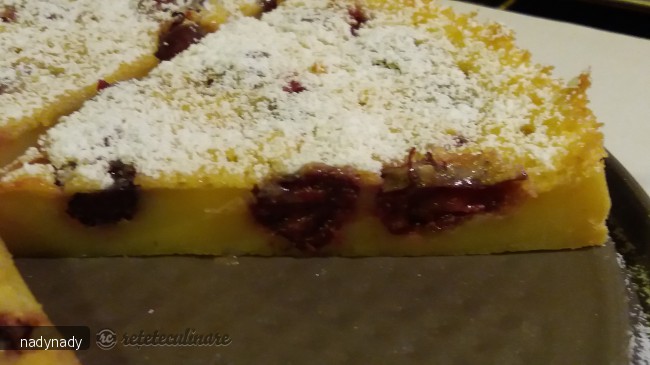 Clafoutis cu visine si coniac