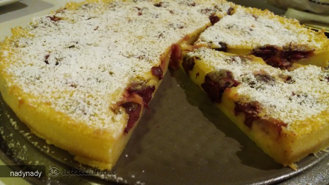 Clafoutis cu visine si coniac