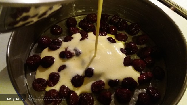 Clafoutis cu visine si coniac