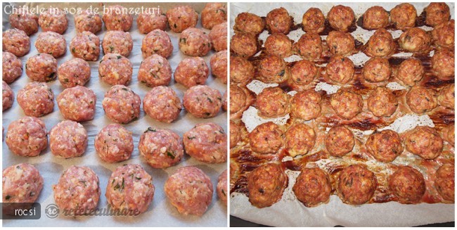 Chiftele in Sos de Branzeturi