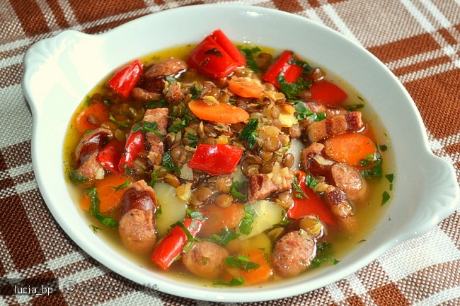 Supa de linte, in varianta ungureasca