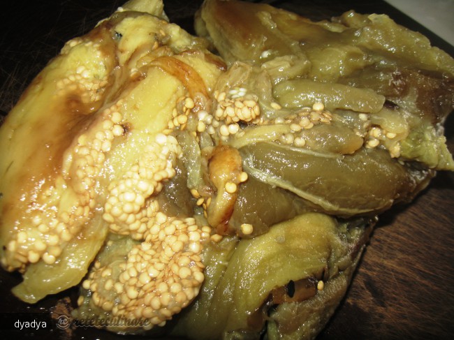 Salata de vinete cu ardei copti