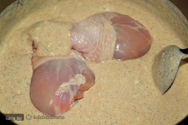 Ciocanele de Pui Marinate si Legume, la Cuptor