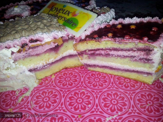 Tort Fluture cu Crema de Sampanie si Fructe de Padure