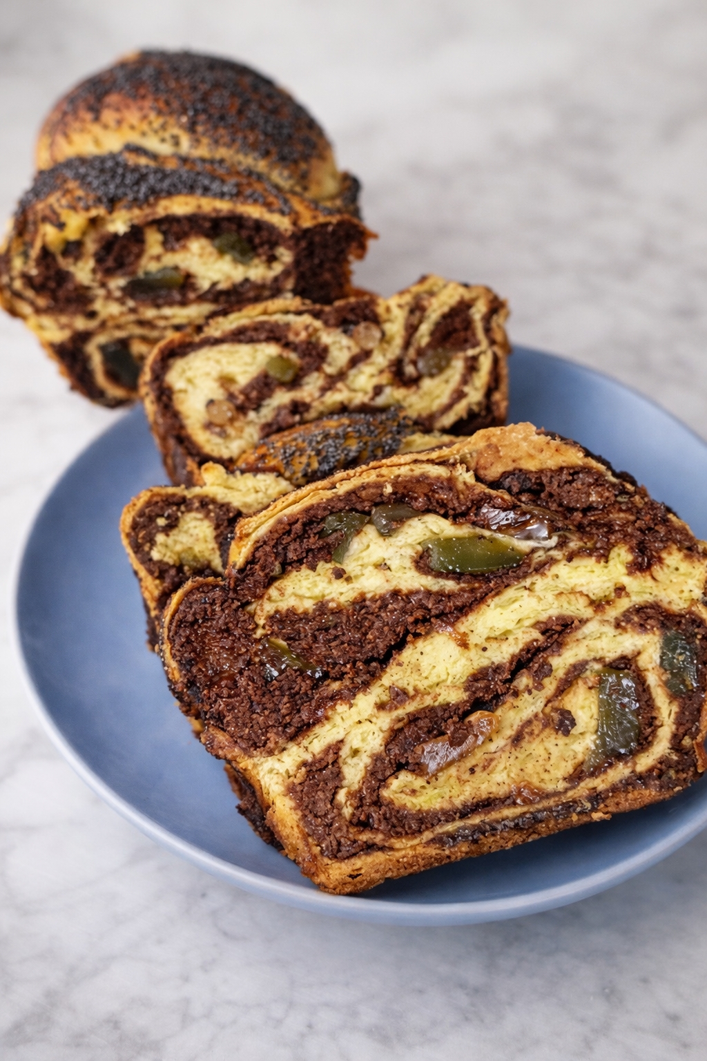 Cozonac cu nuca si rahat