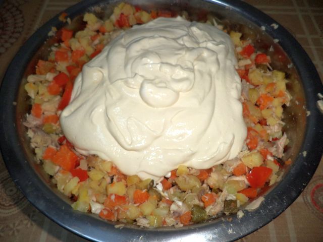 Tort din salata de boeuf light