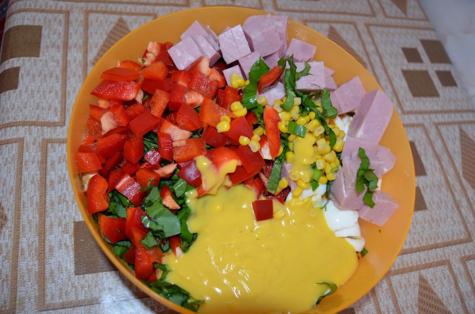 Salata de leurda cu sunca