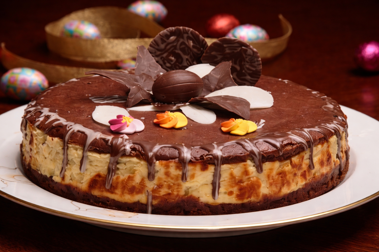 Prajitura cu branza de vaci si ananas