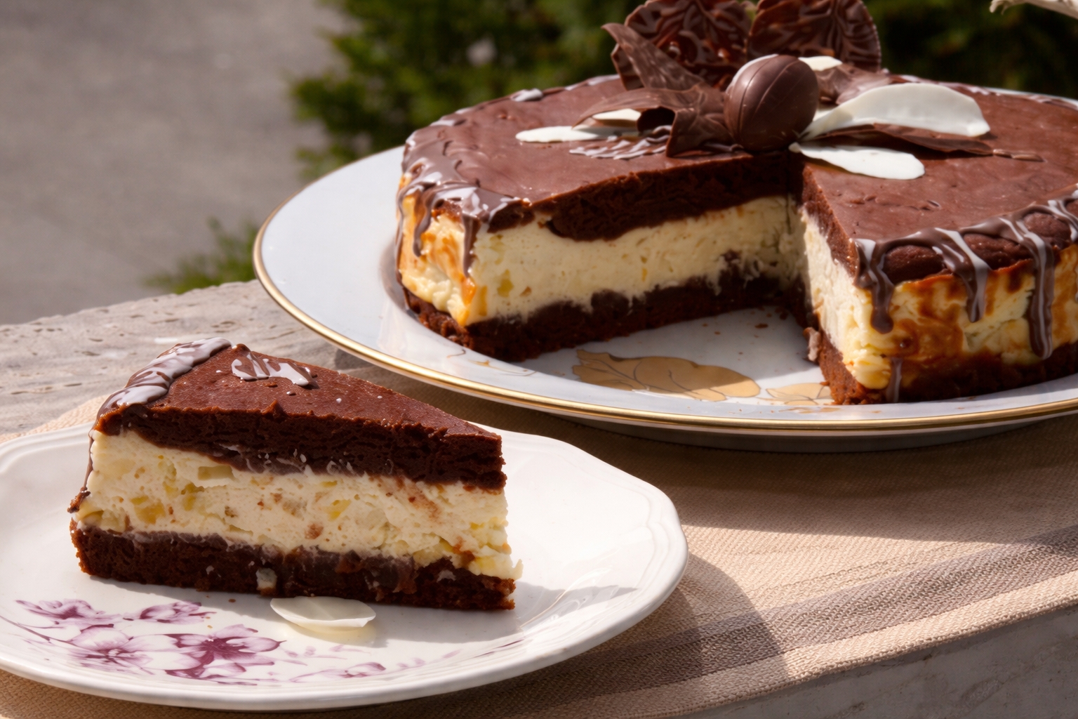 Prajitura cu branza de vaci si ananas