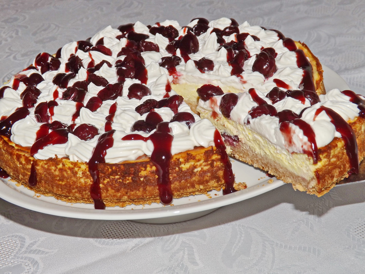 Cheesecake cu cirese