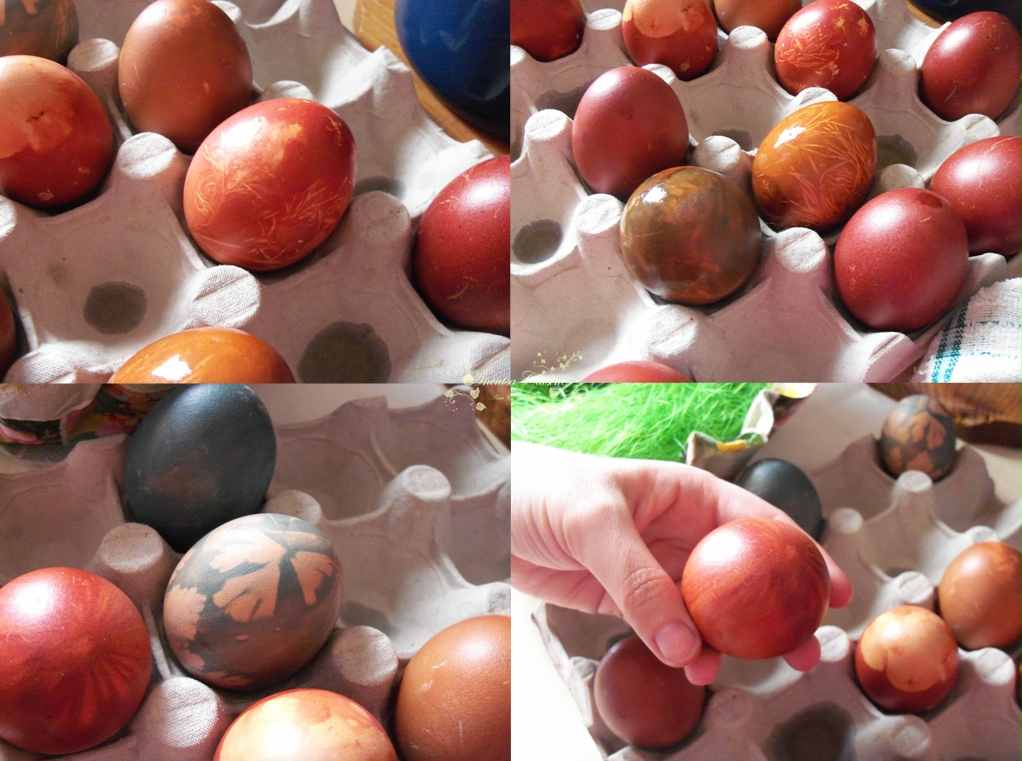 Ouă în culori naturale pentru Sfintele Paşti
