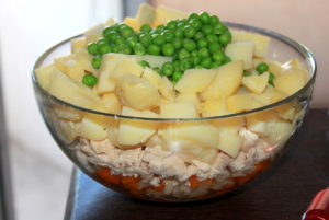 Salata de pui cu legume si iaurt