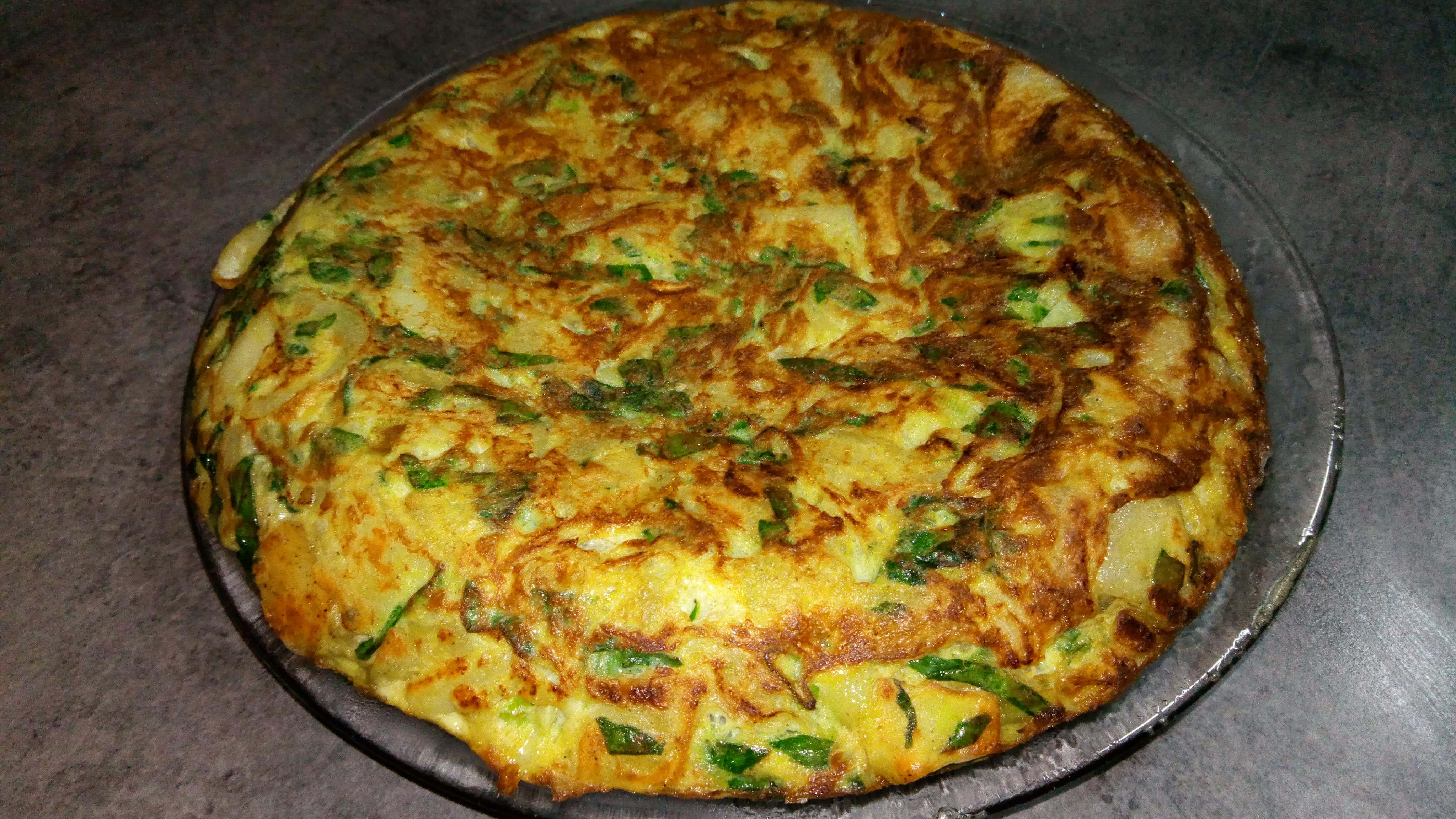 Tortilla cu spanac