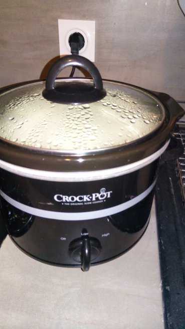 Branza proaspata de vaci la slow cooker Crock Pot