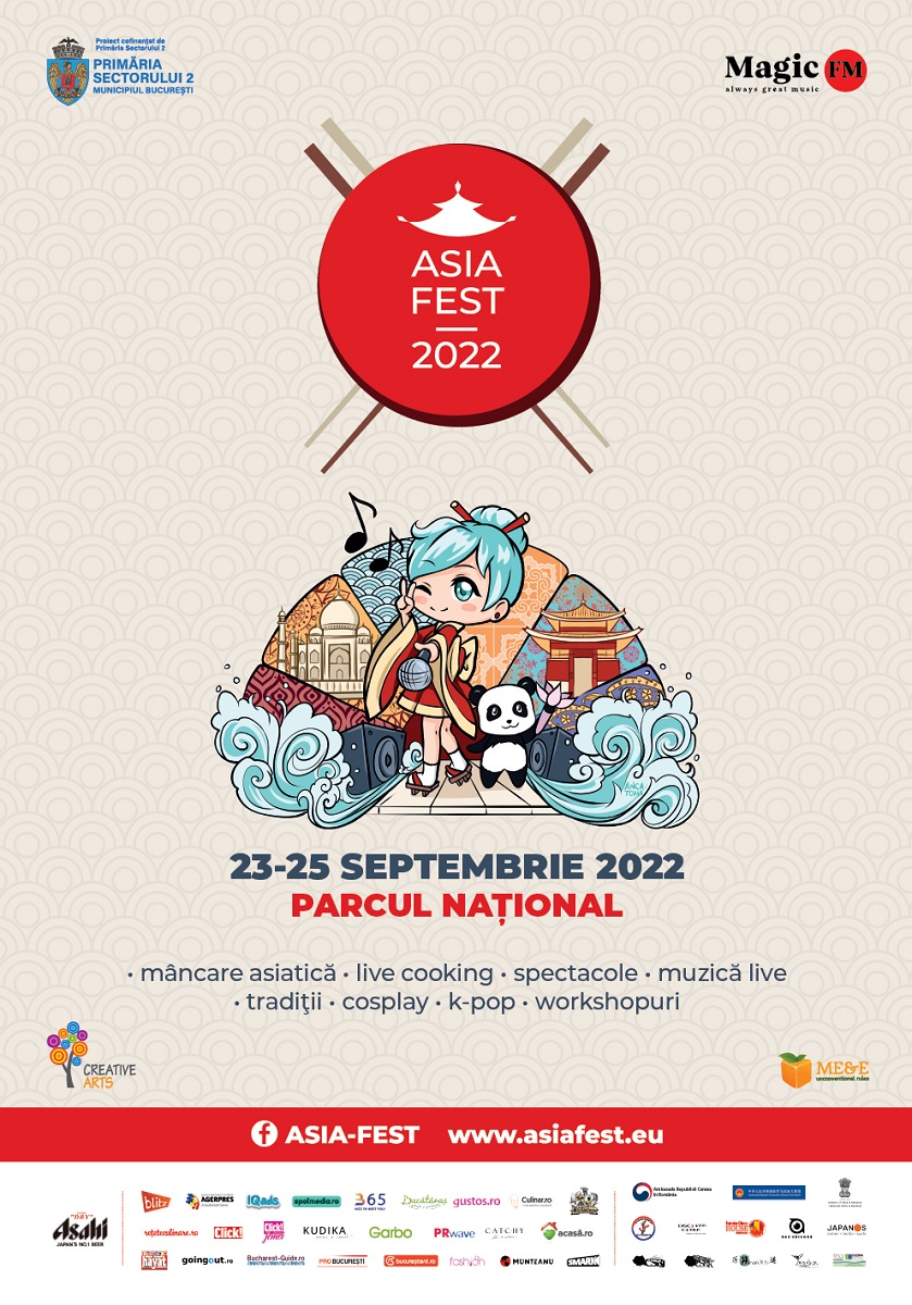 A noua editie a ASIA Fest va avea loc intre 23 – 25 septembrie, in Parcul National din Bucuresti
