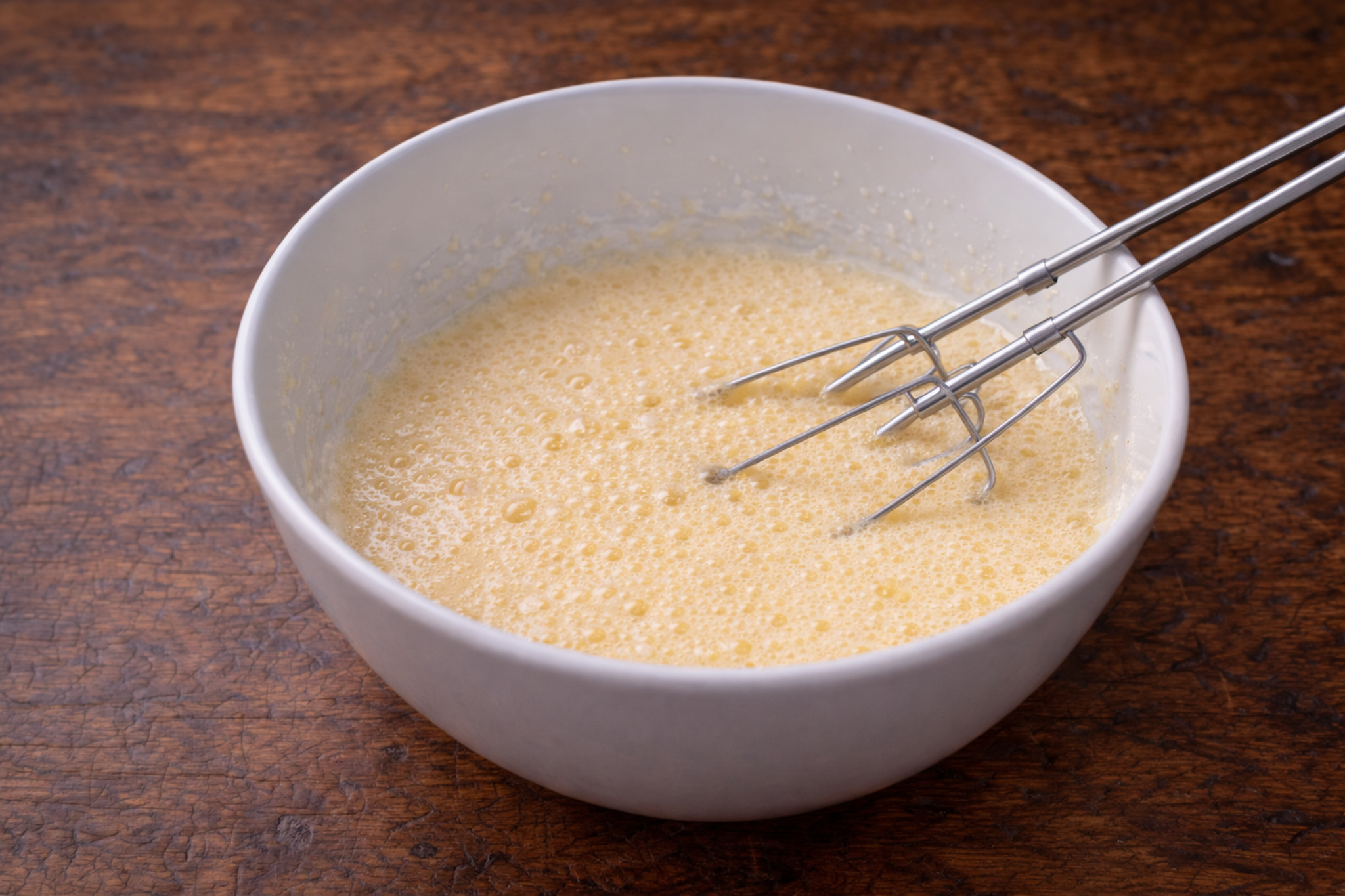 Chec din 2 oua cu apa minerala (reteta economica)