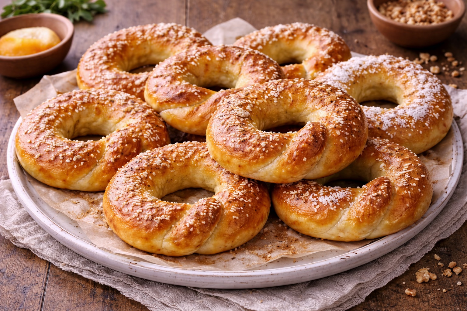 Covrigi polonezi dulci (insiropati)