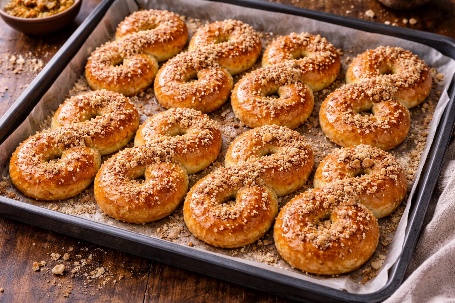 Mucenici de post moldovenesti - copti, insiropati si pufosi