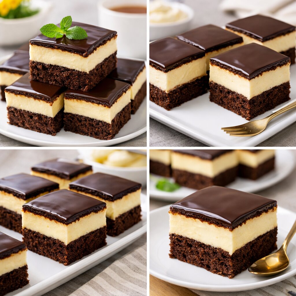 Prăjitură Duo – desert fin cu două straturi delicioase