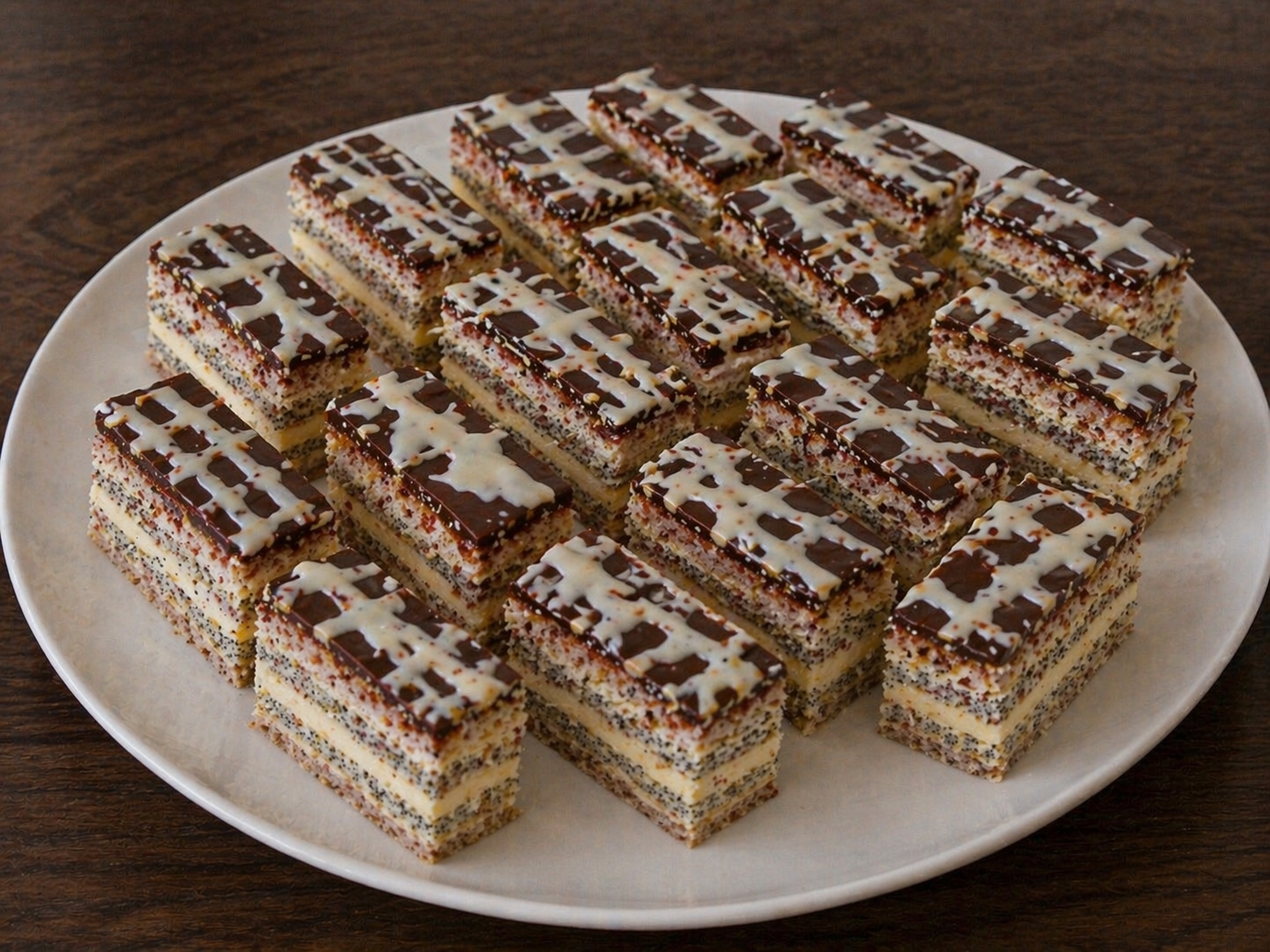 Prajitura cu nuca, mac si cocos