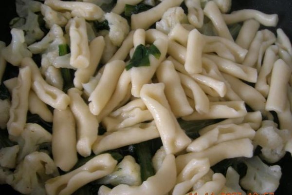 Cavatelli cu cicoare si conopida