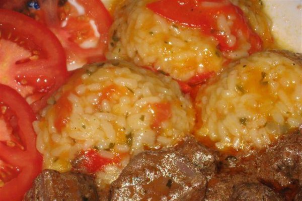 Ficat de vitel cu pilaf de orez