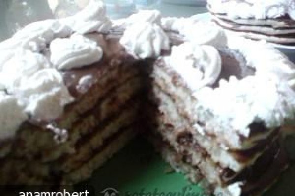 Clătite pufoase reţetă cu Cremă de Ciocolată