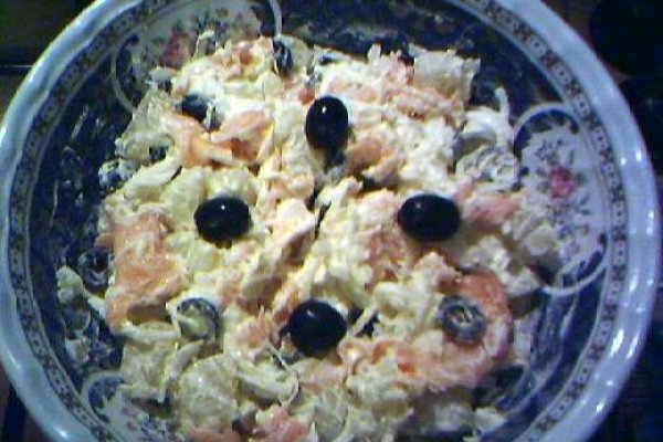 Salata de somon afumat