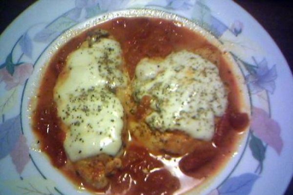 Piept de pui cu rosii si mozzarella