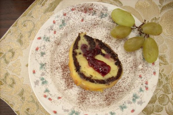 Rulada cu crema de vanilie