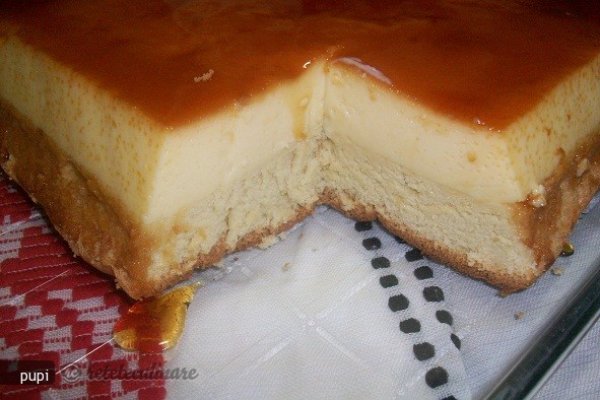 Tort Caramel Sau Upside Down Custard Cake