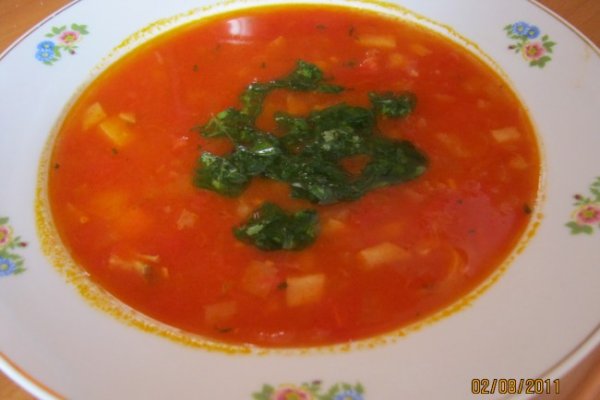 Supa de Rosii cu Busuioc