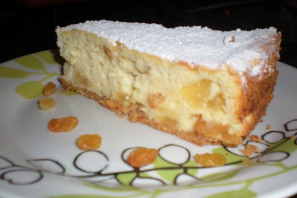 Tarta cu Ricotta si Fructe Confiate