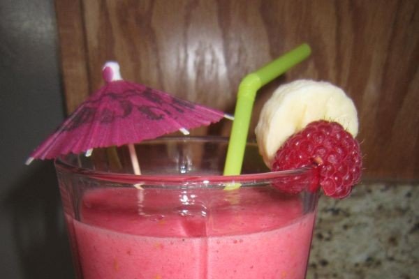 Smoothie de Banana si Zmeura