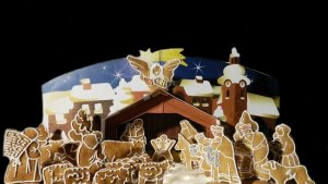 Scena Nasterii Domnului (figurine din Turta Dulce)