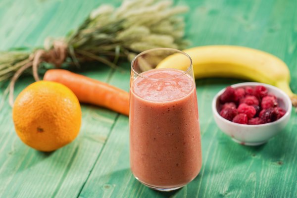 Smoothie cu Morcov si Zmeura