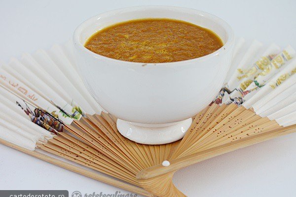 Supa Crema de Morcovi cu Miso - de post, pregatita cu blenderul Oster
