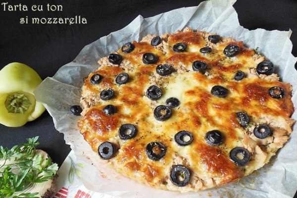 Tarta cu ton si mozzarella