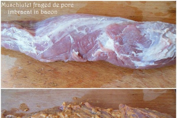 Muschiulet fraged de porc imbracat in bacon