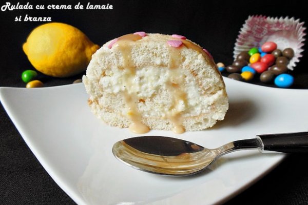 Rulada cu crema de lamaie si branza