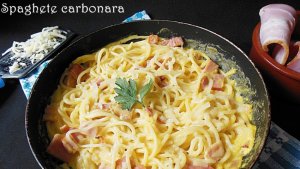 Spaghete carbonara reţetă