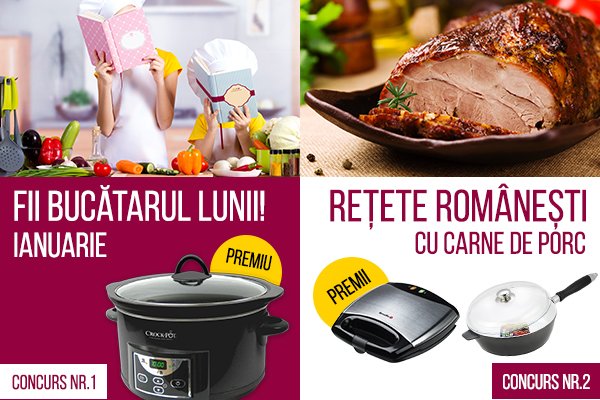 CONCURS: Bucatarul lunii Ianuarie si Retetele lunii Ianuarie