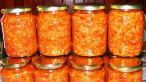 Tocana de legume cu morcov si orez - conserva pentru iarna