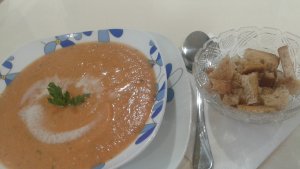 Supa crema de linte rosie