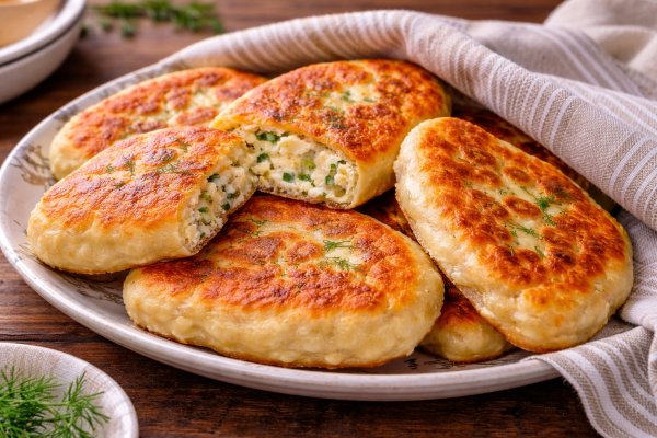 Placinte pufoase cu telemea si marar