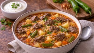 Ciorbita de vacuta cu legume - o mancare satioasa